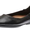 Women Fit Flop | Allegro Black Leather Ballet Flat