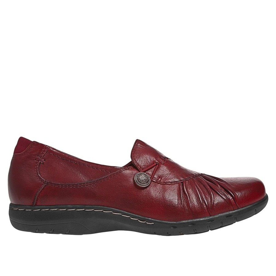 Women Cobb Hill | Paulette Red Slip-On Flat