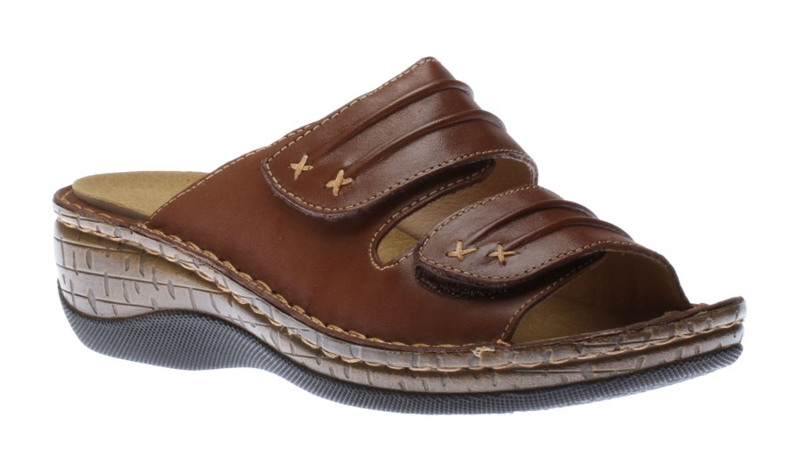 Women Ortho Flex | Slide 2 Velcro Coffe