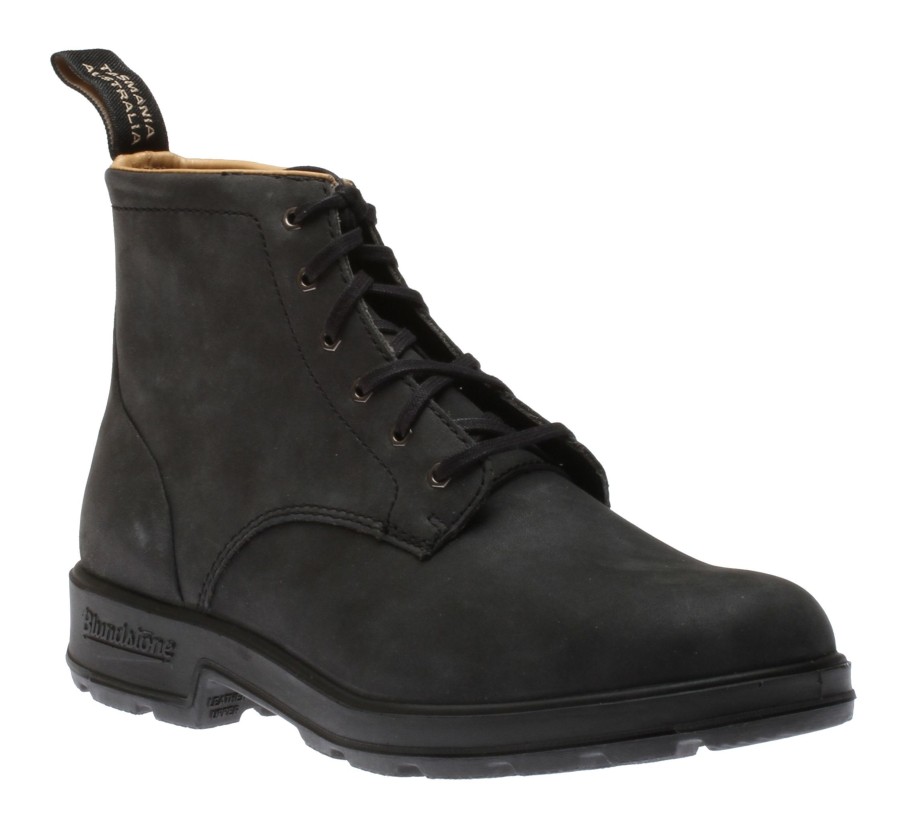 Women Blundstone | Blundstone 1936 - Original Lace-Up Rustic Black Boot