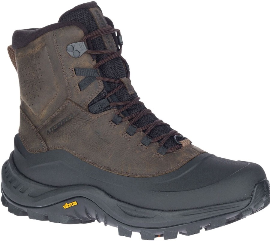 Men Merrell | Thermo Overlook 2 Mid Waterproof Brown Leather Boot