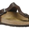 Men Birkenstock | Gizeh Habana Brown Oiled Leather Thong Sandal