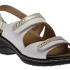 Women Ortho Flex | Velcro Sandal White