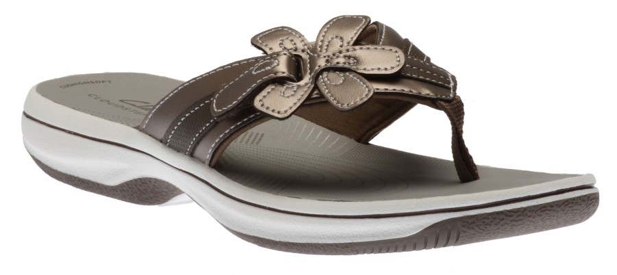 Women Clarks | Brinkley Flor Pewter