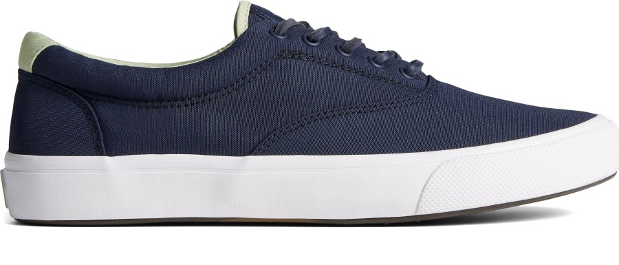 Men Sperry | Seacycledu2122 Striper Ii Cvo Navy Lace-Up Sneaker