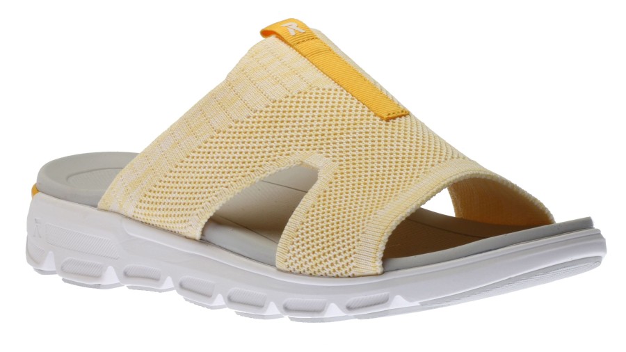 Women R EVOLUTION | Knitup181 Pastel Yellow Slide Sandal