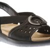 Women Earth | Talia Black Nubuck Sandal