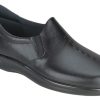 Women SAS Shoes | Viva Black Leather Slip-On Loafer