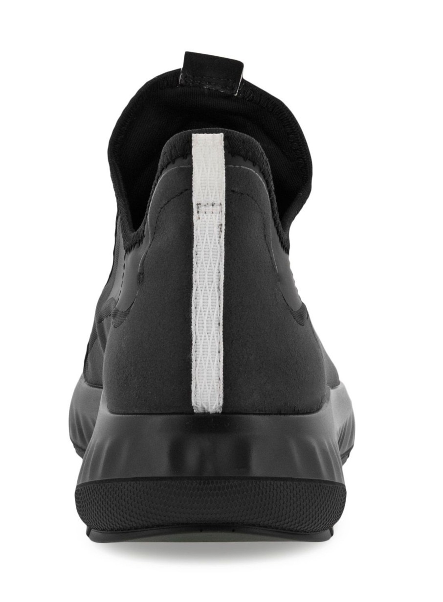 Women Ecco | Ath-1Fw Black Slip-On Sneaker