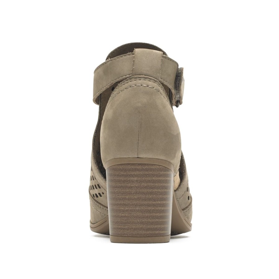 Women Cobb Hill | Hattie Hi Cuff Taupe Nubuck Sandal