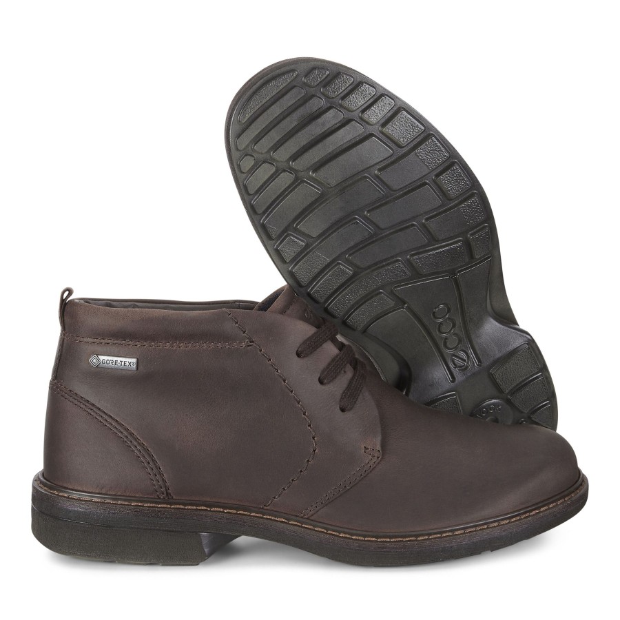 Men Ecco | Turn Cocoa Brown Gore-Tex Waterproof Ankle Boot