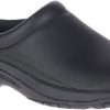 Men Merrell | Encore Gust 2 Black Leather Wide Width Clog