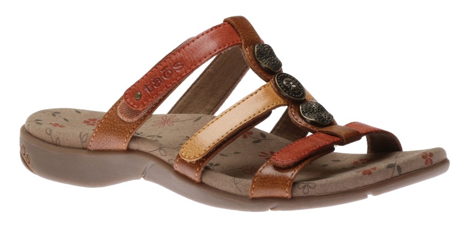 Women Taos | Prize 3 Harvest Multicolour Leather Slide Sandal