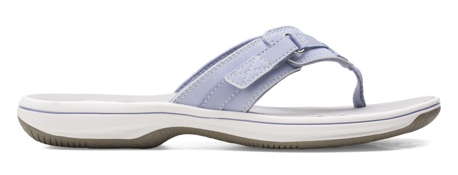 Women Clarks | Breeze Sea Lavender Thong Sandal