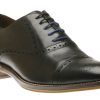 Men Johnston & Murphy | Conard Black Leather Cap Toe Dress Oxford