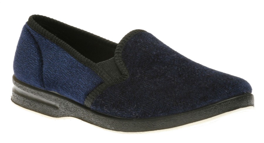 Men Foamtreads | Regal Navy Slip-On Slipper