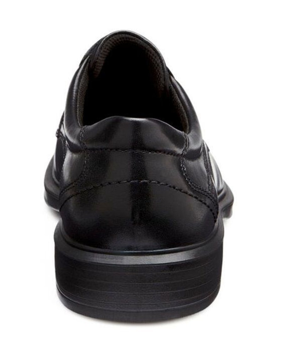 Men Ecco | Helsinki Black Leather Lace-Up Dress Shoe