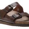 Women Mephisto | Helda Plus Wide Width Chestnut Brown Slide Sandal