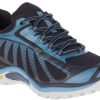 Women Merrell | Siren Edge 3 Waterproof Black / Bluestone Hiking Shoe