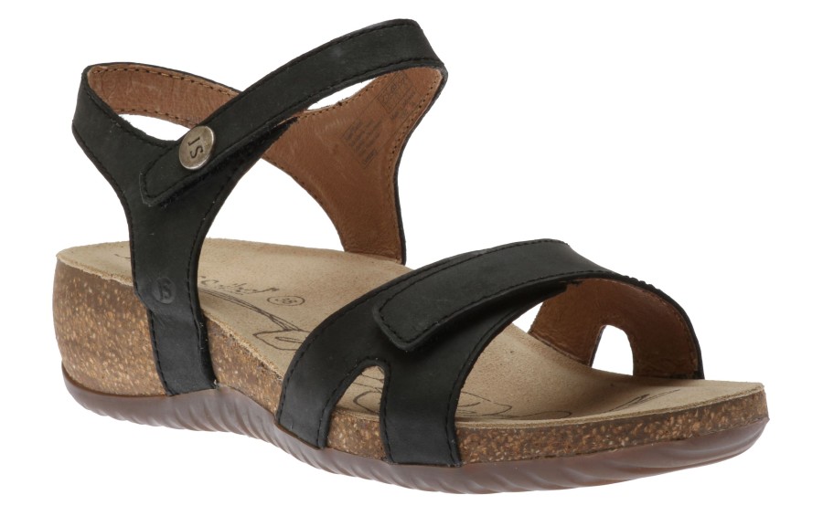 Women Josef Seibel | Natalya 07 Black Leather Sandal