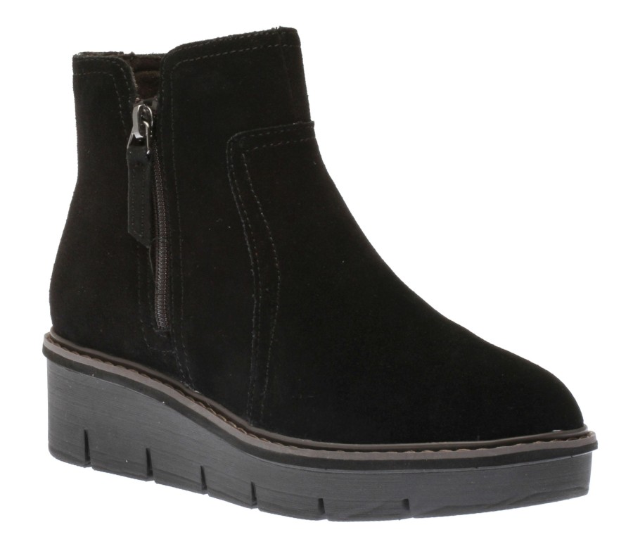 Women Clarks | Airabell Zip Black