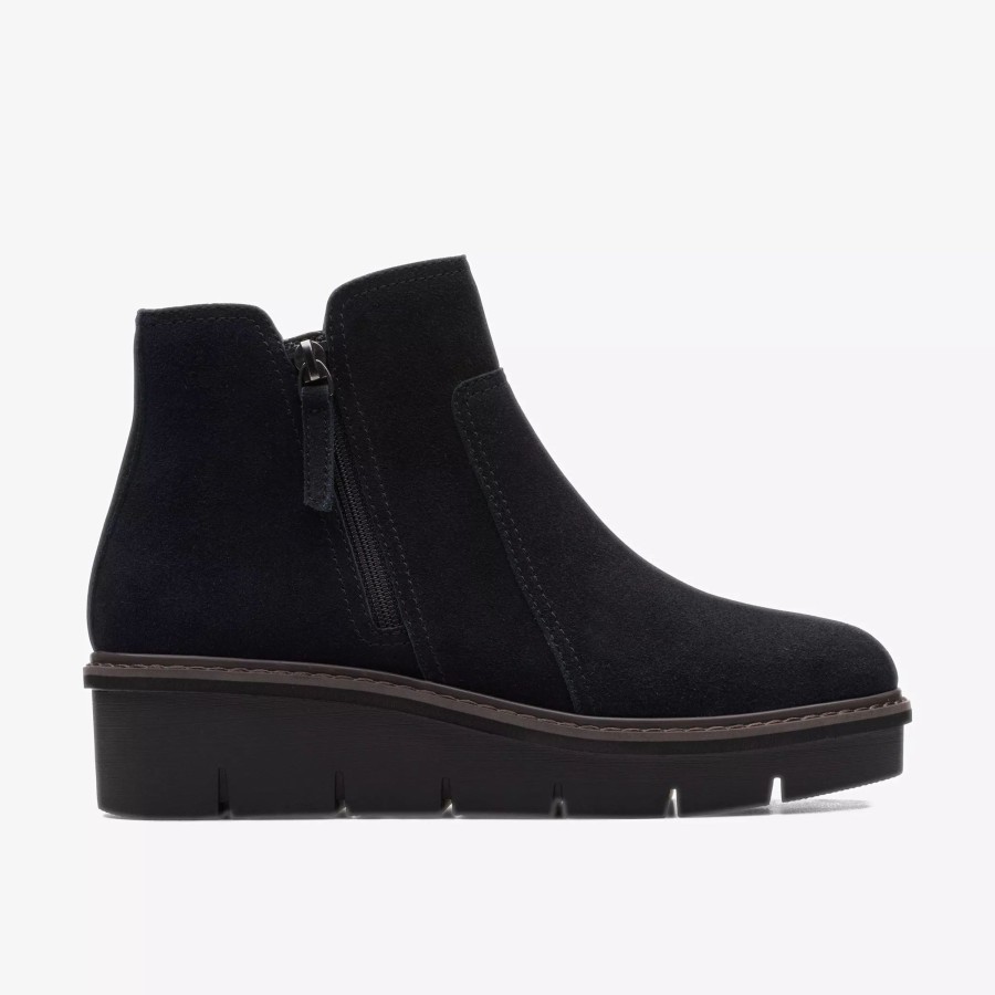 Women Clarks | Airabell Zip Black