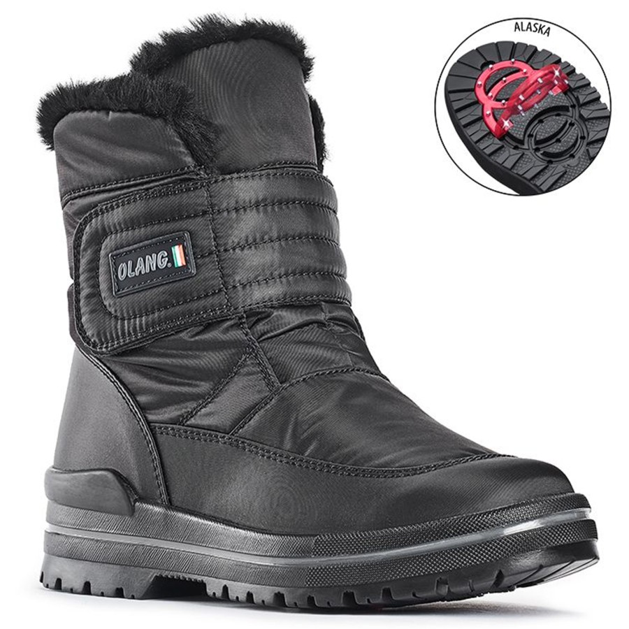 Women Olang | Luna Velcro Black Winter Boot