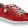 Women Relife | R4043 Red Silver Lace-Up Sneaker