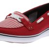 Women Grasshoppers | Windsor Red Knot Sporty Stripe Loafer