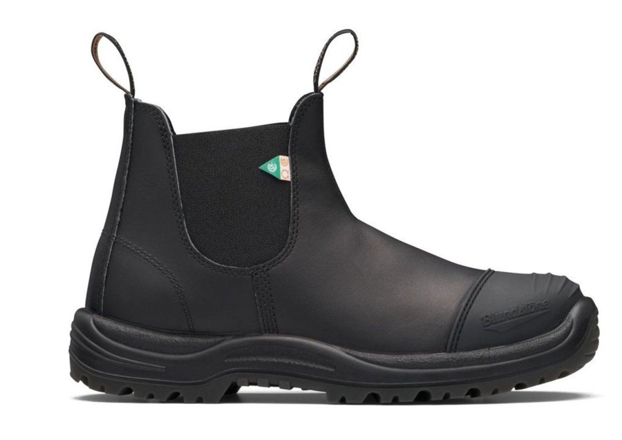 Women Blundstone | Blundstone 168 - Work & Safety Rubber Toe Cap Black Boot