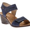 Women Romika | Calgary 03 Blue Wedge Sandal