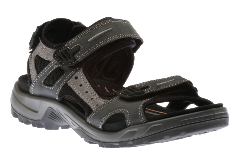 Men Ecco | Yucatan Marine Oil Nubuck Leather Sport Sandal