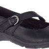 Women Merrell | Dassie Erin Black Leather Mary Jane Flat