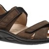 Men Finn Comfort | Samara Men'S Brown Nubuck Sandal