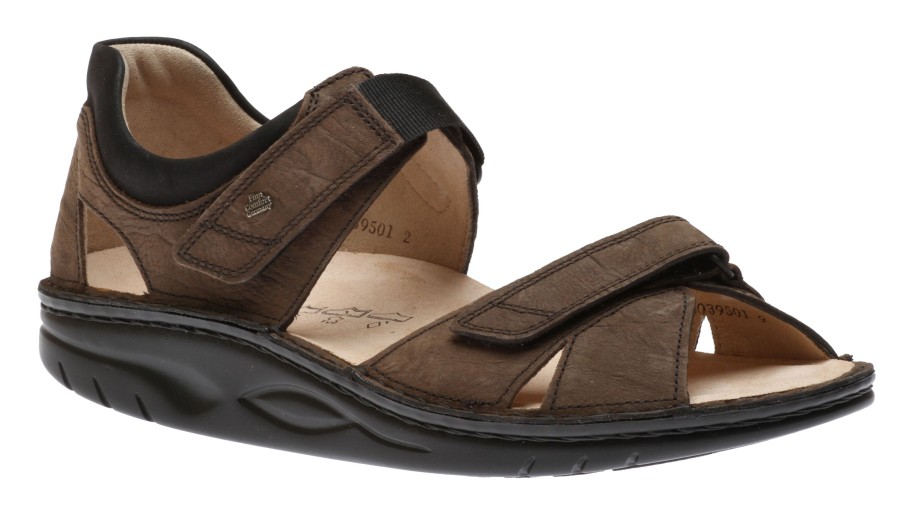 Men Finn Comfort | Samara Men'S Brown Nubuck Sandal