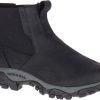 Men Merrell | Moab Adventure Chelsea Black Waterproof Wide Width Boot