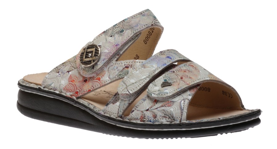 Women Finn Comfort | Agueda Multi Irpino Leather Slide Sandal