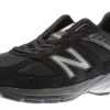 Men New Balance | M990Bk5 Black Silver Made In Usa Running Shoe