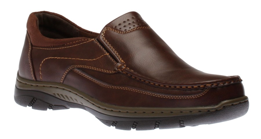 Men Collexion Italy | Casual Slip On Brown