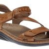 Women Taos | Zenith Honey Brown Leather Adjustable Z-Strap Walking Sandal