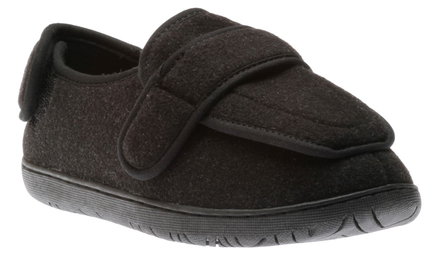 Women Foamtreads | Physician L2 Black Wool Slipper