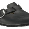 Men Birkenstock | Boston Black Oiled Leather Clog