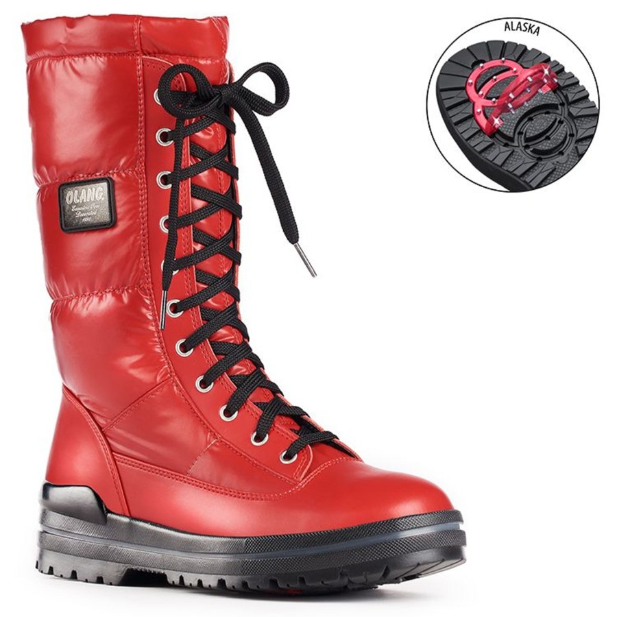 Women Olang | Glamour Red Winter Boot