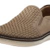 Men Johnston & M | Mcguffey Woven Beige Nubuck Slip-On Sneaker