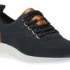 Men Johnston & Murphy | Amherst Navy Knit Lace-Up Sneaker