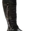 Women Wanderlust | Gabrielle 2 Wide Calf Black Leather Tall Boot