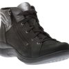 Women Aravon | Rev Stridarc Waterproof Black Leather Ankle Boot