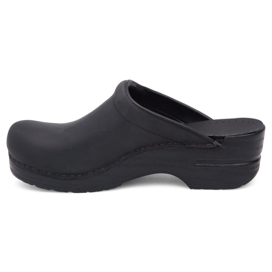 Women Dansko | Sonja Black Oiled Leather Clog