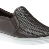 Women Ecco | Soft 7 Woven Gravity Metallic Leather Slip-On Sneaker