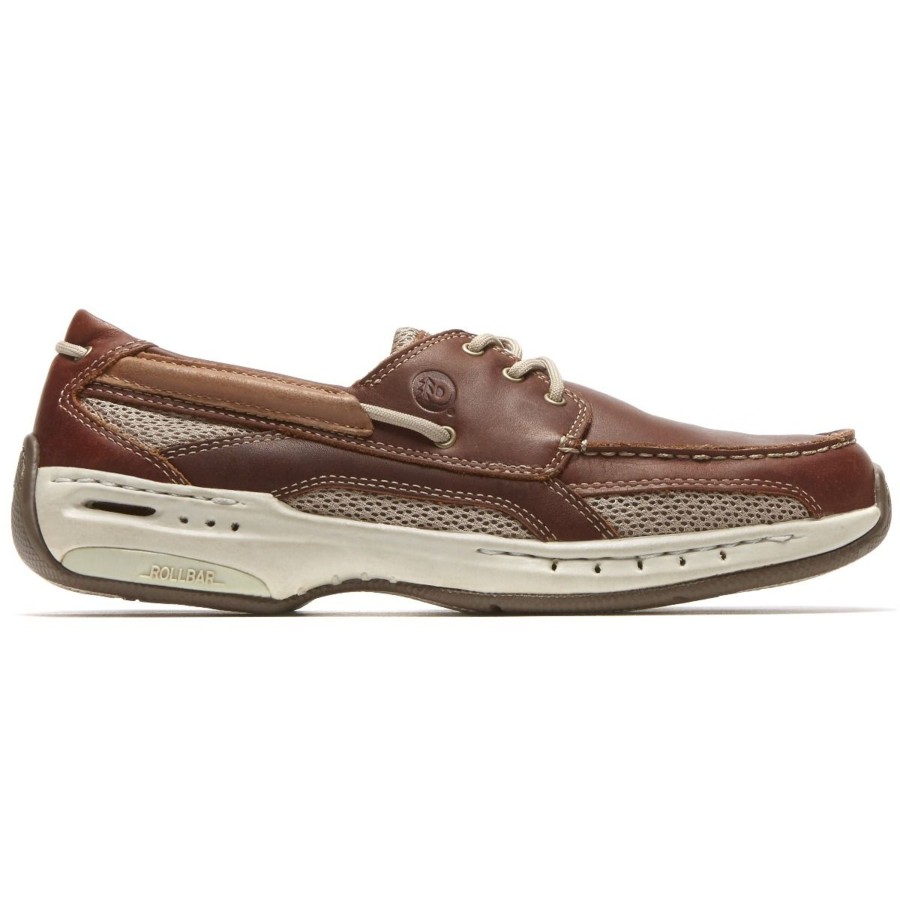 Men Dunham | Captain Brown Leather Boat Shoe